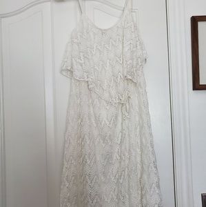 Vanity white lace dress